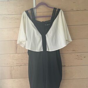 Boohoo plus black dress